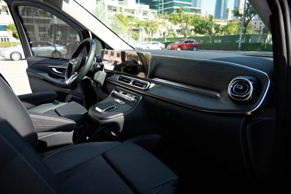  Black Mercedes V300 Avantgarde Extra Long Photo 5